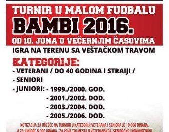 TURNIR U SPORTSKOM CENTRU BAMBI