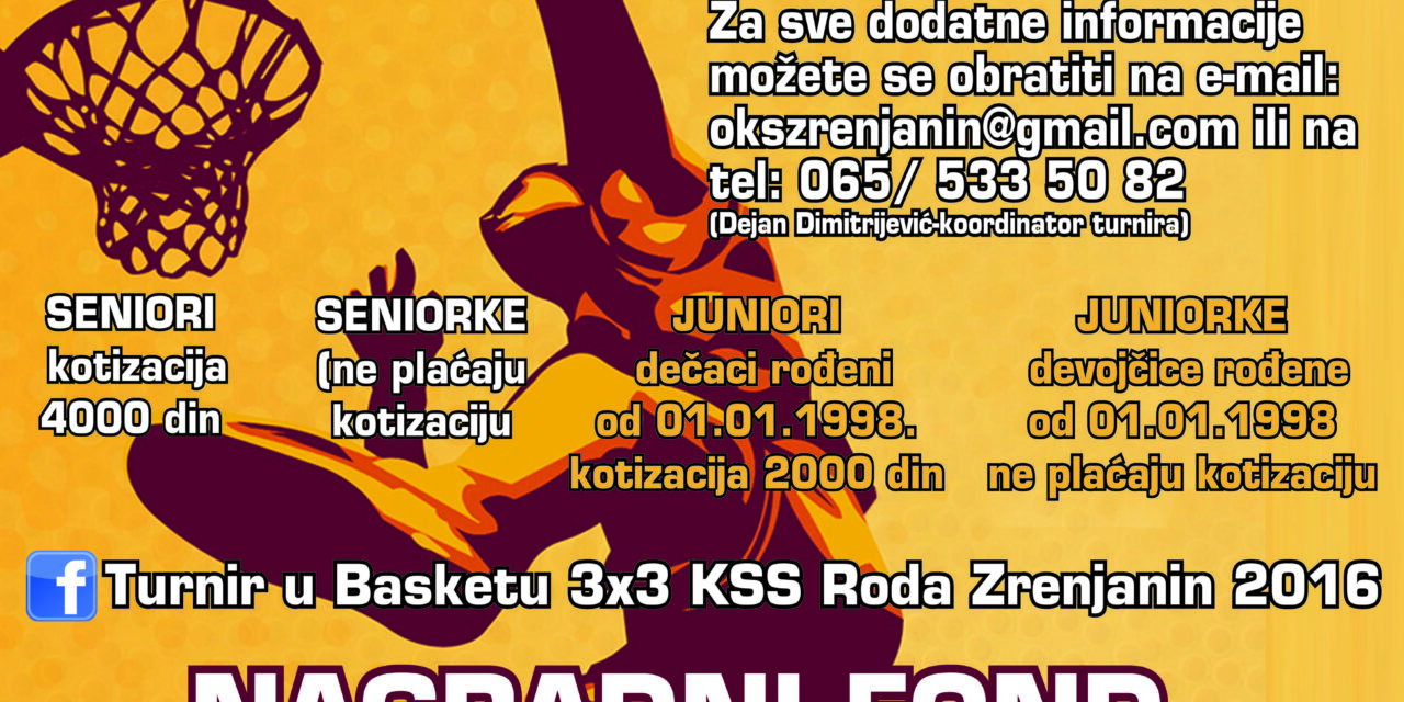 PRIJAVITE SE ZA TURNIR U BASKETU 3X3