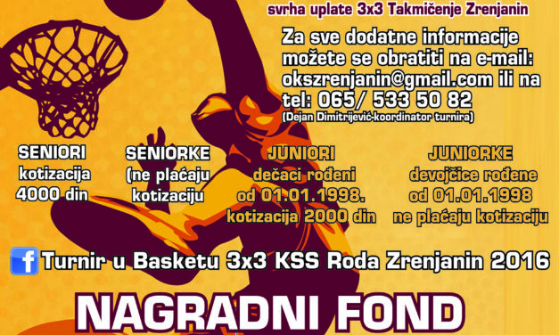 PRIJAVITE SE ZA TURNIR U BASKETU 3X3