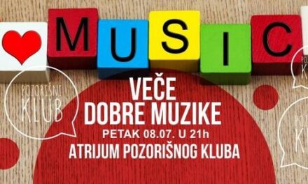 VEČE DOBRE MUZIKE U ATRIJUMU POZORIŠNOG KLUBA