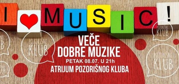 VEČE DOBRE MUZIKE U ATRIJUMU POZORIŠNOG KLUBA