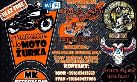 MOTO KLUB „PETROVGRAD“ ORGANIZUJE PRVU MOTO ŽURKU- ulaz besplatan!