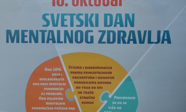 Svetski dan mentalnog zdravlja –  svaka četvrta osoba u toku svog života suoči se sa problemima u mentalnom zdravlju