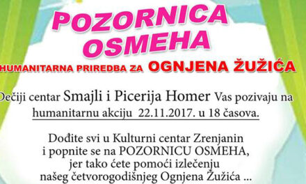 HUMANITARNA PRIREDBA ZA MALOG OGIJA U SREDU OD 18 ČASOVA U KULTURNOM CENTRU