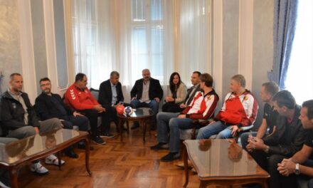 Rukometni savezi reprezentacije Srbije i Belgije na prijemu u Gradskoj kući