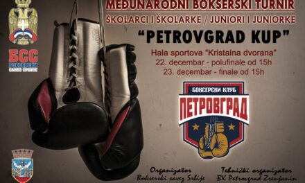 Međunarodni bokserski turnir „Petrovgrad kup“ u Kristalnoj dvorani od 21. decembra