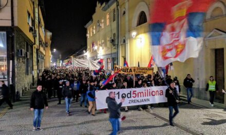 U Zrenjaninu održan treći protest „1 od 5 miliona“