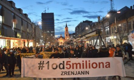 U Zrenjaninu po sedmi put održan protest „1 od 5 miliona“
