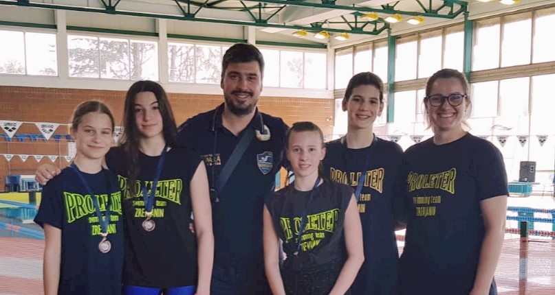 SEDAM MEDALJA NA PRVENSTVU SRBIJE ZA PLIVAČE PROLETERA