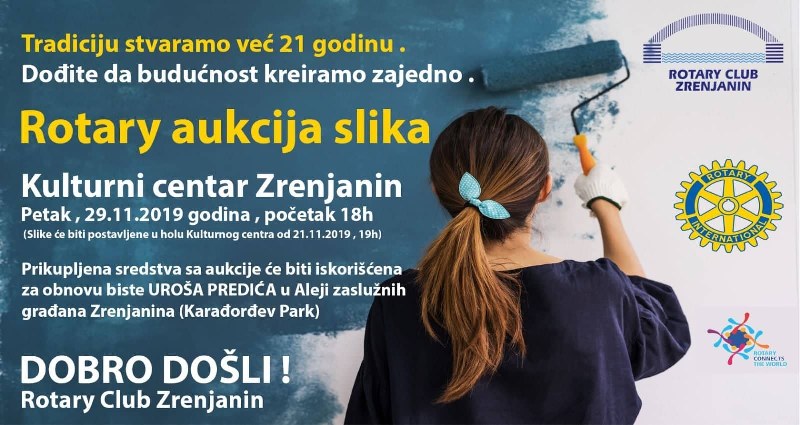 HUMANITARNA AUKCIJA: PRODAJNA IZLOŽBA SLIKA ZA OBNOVU BISTE UROŠA PREDIĆA