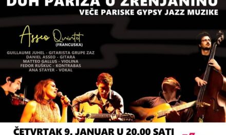 Uskoro novogodišnji koncert „Duh Pariza u Zrenjaninu“- veče Gypsy jazz muzike