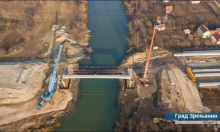 Premošćen Begej – počela montaža konstrukcije mosta na trasi obilaznice