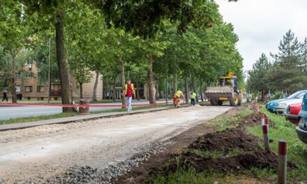 Rekonstrukcija trotoara na Bulevaru Veljka Vlahovića