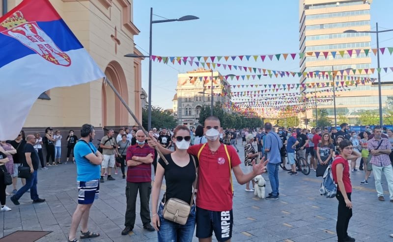 MIRAN PROTEST U ZRENJANINU(FOTO)