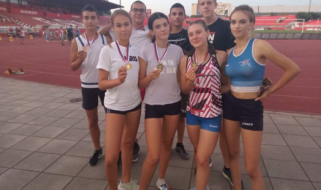 Pet medalja na prvenstvu Vojvodine za Atletski klub As 023