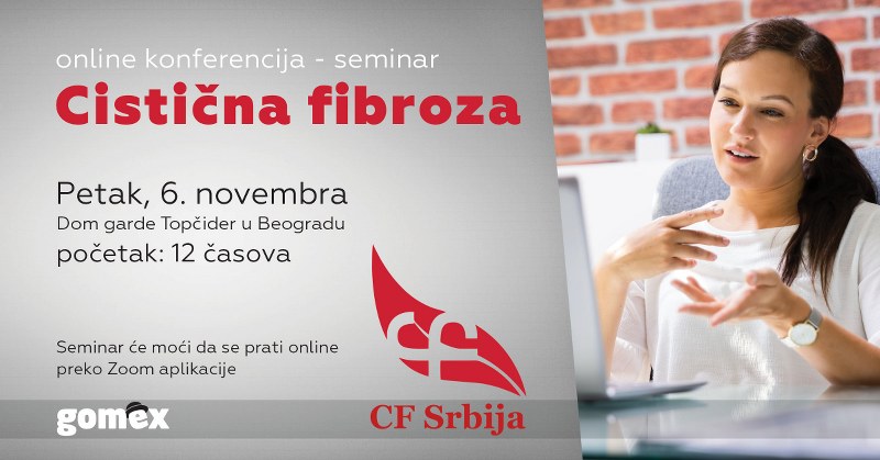 Kompanija Gomex podržala seminar na temu cistične fibroze- pratite seminar putem linka