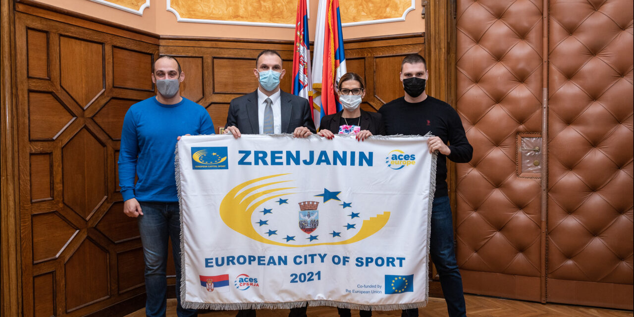 Iz Brisela stigla zastava namenjena “Evropskom gradu sporta 2021”