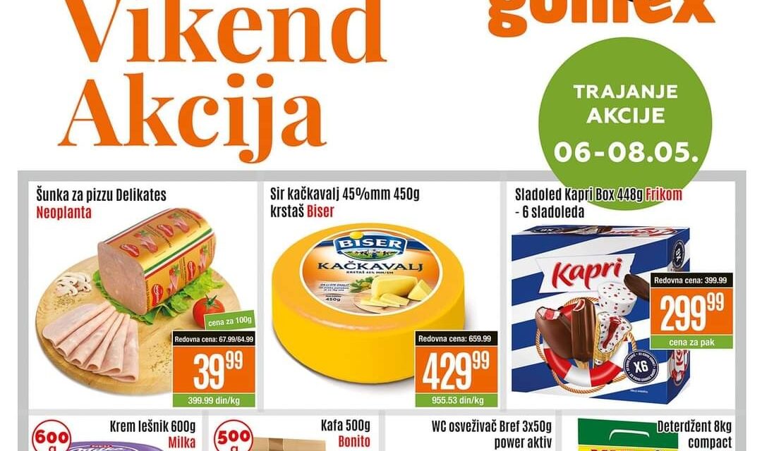 GOMEX VIKEND AKCIJA: Pogledajte koji artikli su na popustu