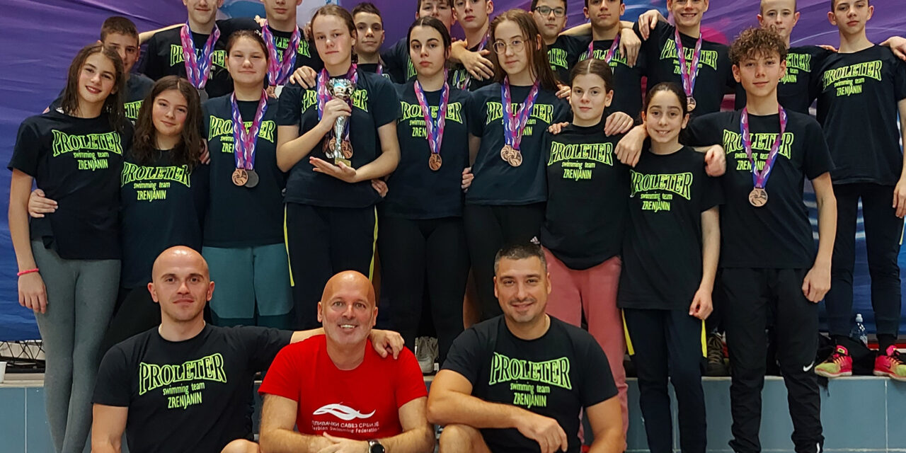 Ekipno II mesto za plivače Proletera na prvenstvu Srbije