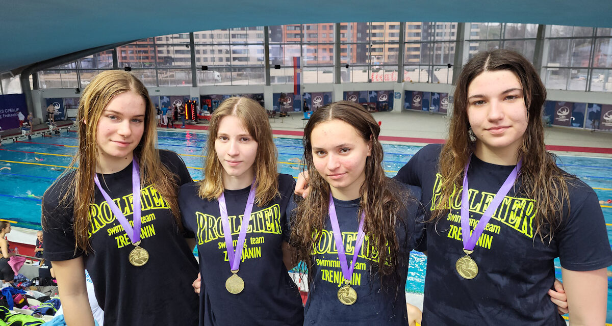 Plivači  Proletera osvojili 22 medalje – 7 plivača  pozvano za juniorsku reprezentaciju