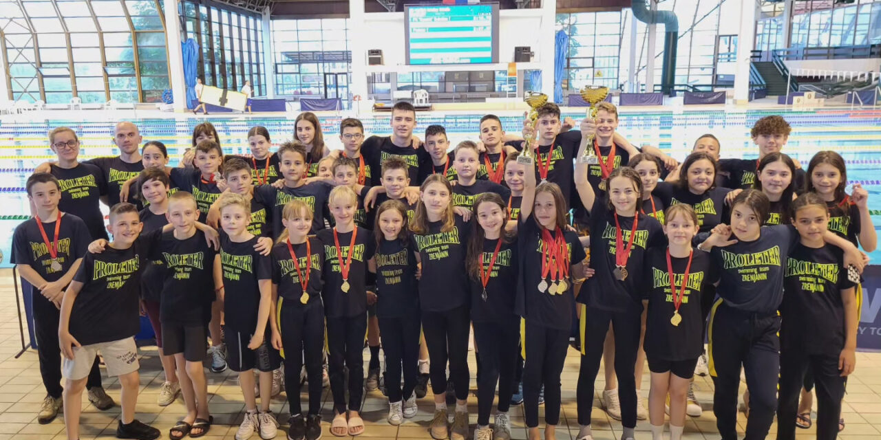 Dominacija plivača Proletera – osvojeno 3 pehara i 66 medalja, kadeti ekipni prvaci