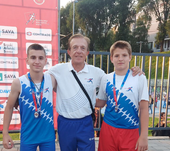 Tri medalje na prvenstvu Srbije za mlade atletičare