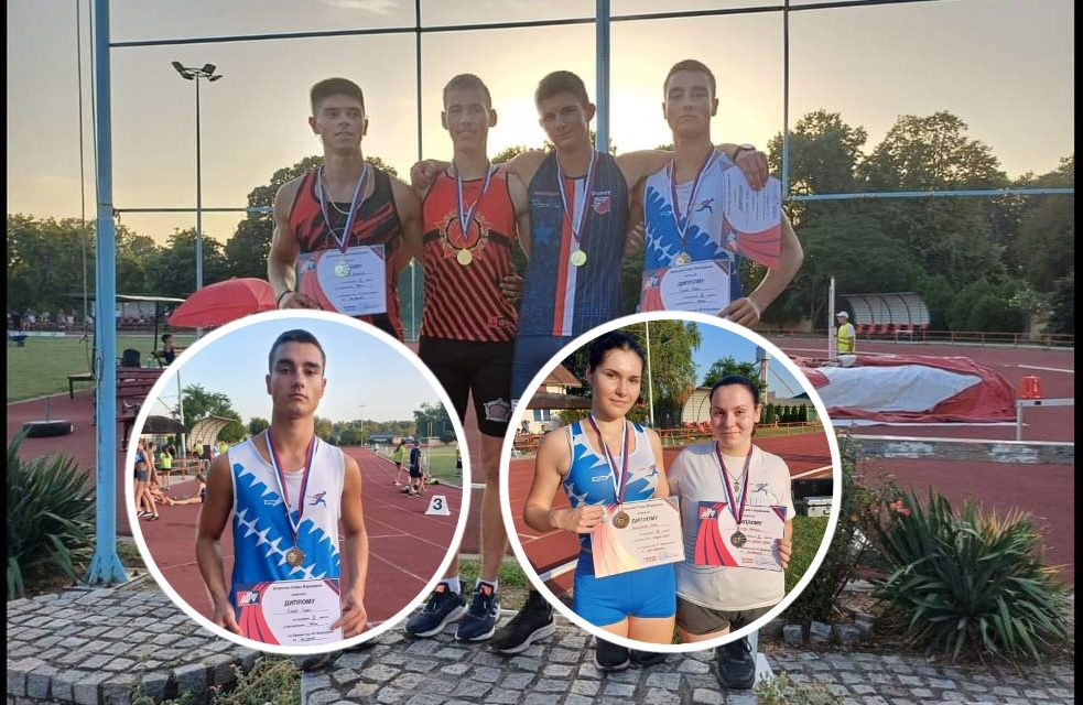 Četiri medalje za mlade atletičare na prvenstvu Vojvodine