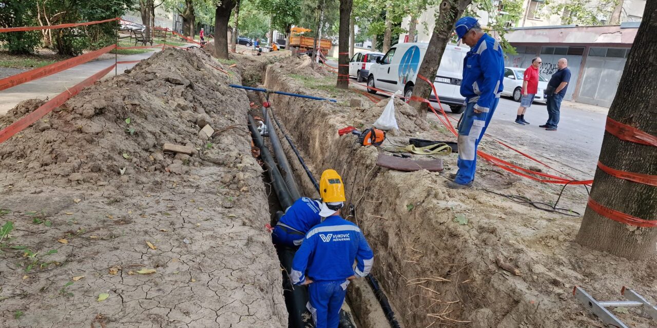 Izvode se radovi na rekonstrukciji trase vrelovoda u naselju Ruža Šulman