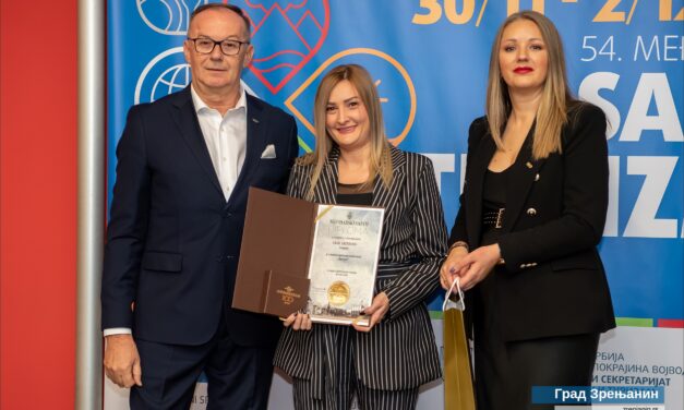 Velike zlatne medalje za Grad Zrenjanin i Turističku organizaciju grada Zrenjanina na 54. Sajmu turizma