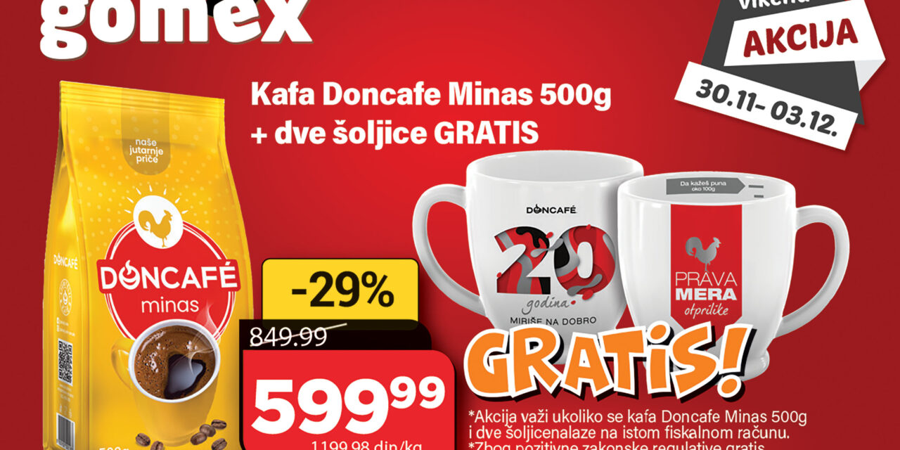 GOMEX VIKEND AKCIJA: Na popustu su krompir, banane, kafa…