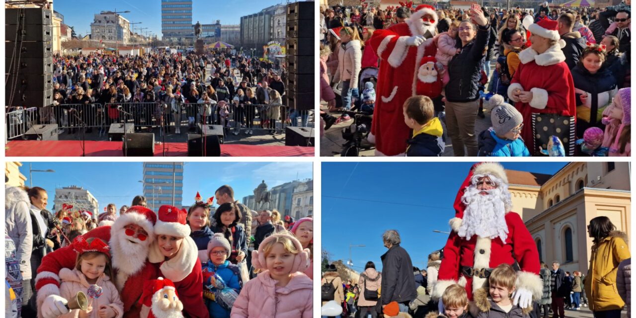 Mališani poslednjeg dana u godini ulepšali Zrenjanin (FOTO)