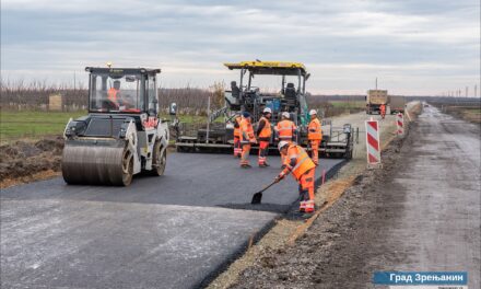 Gradonačelnik obišao radove na asfaltiranju novog državnog puta Orlovat – Botoš