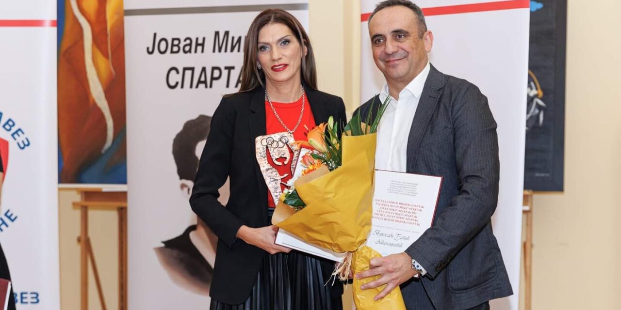 Vukosava Đapić Atanacković dobitnica Spartakove nagrade