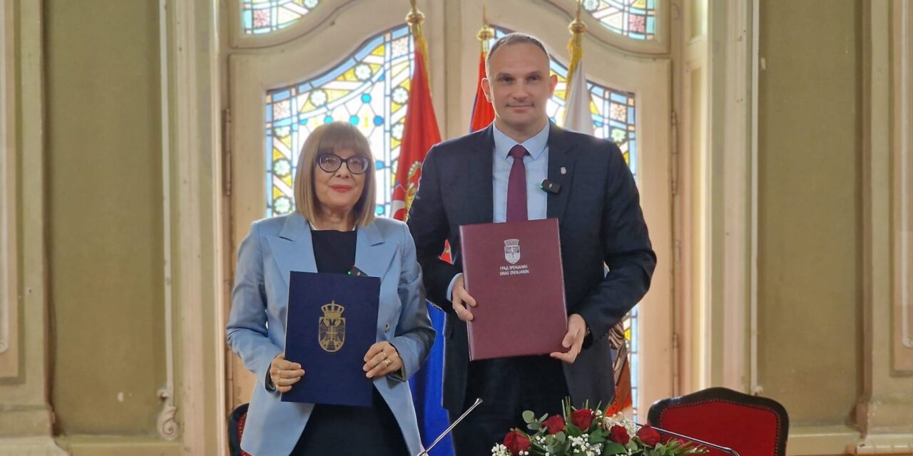 Potpisan ugovor za projekat Zrenjanin Prestonica kulture Srbije za 2025. godine