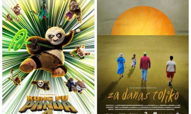 Dečji film „Kung Fu panda 4“ i  „Za danas toliko“ ove nedelje u bioskopu
