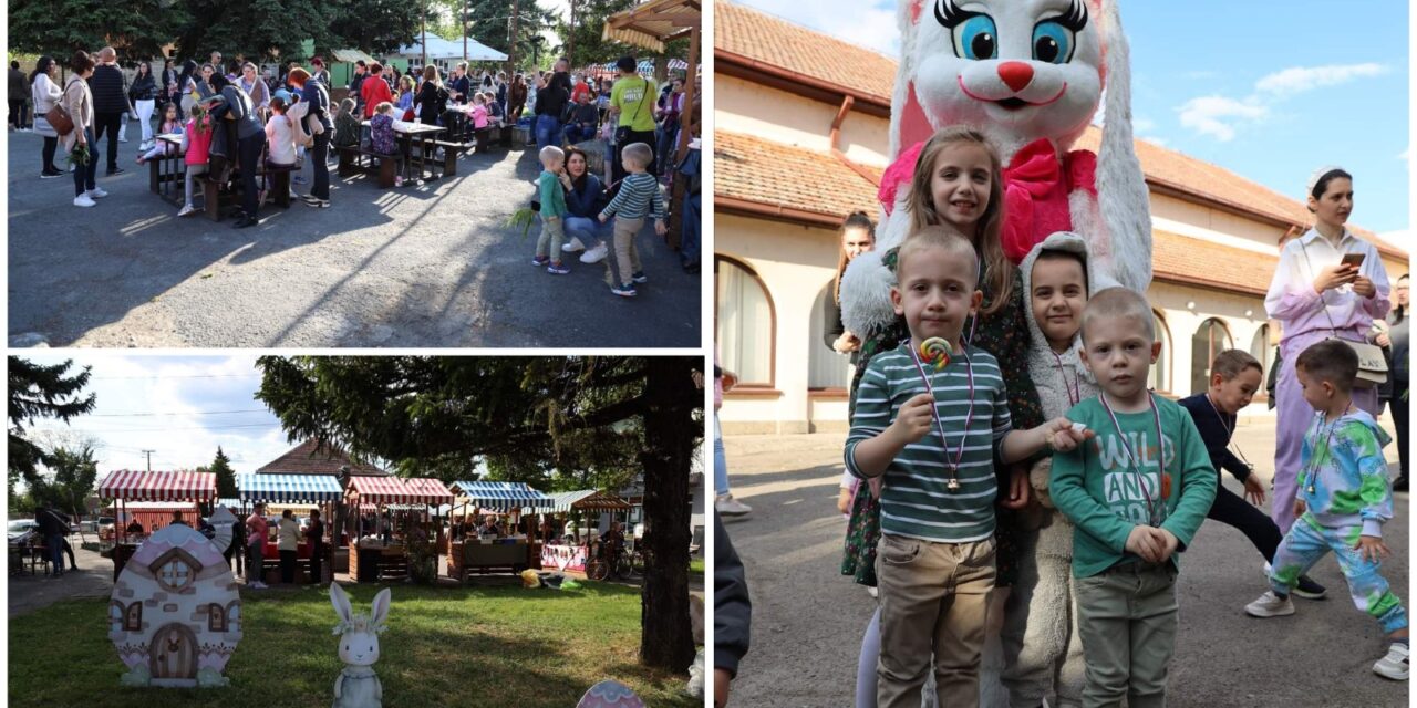 Vaskršnji bazar u Srpskoj Crnji okupio veliki broj posetilaca (FOTO)