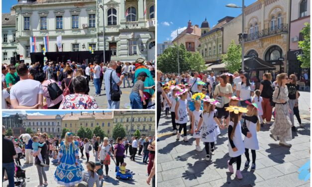 Buđenje proleća-mališani ulepšali centar Zrenjanina(FOTO)