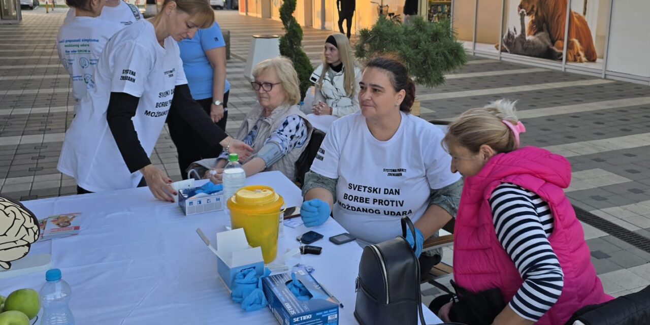 Merenje šečera i krvnog pritiska povodom Svetskog dana borbe protiv moždanog udara
