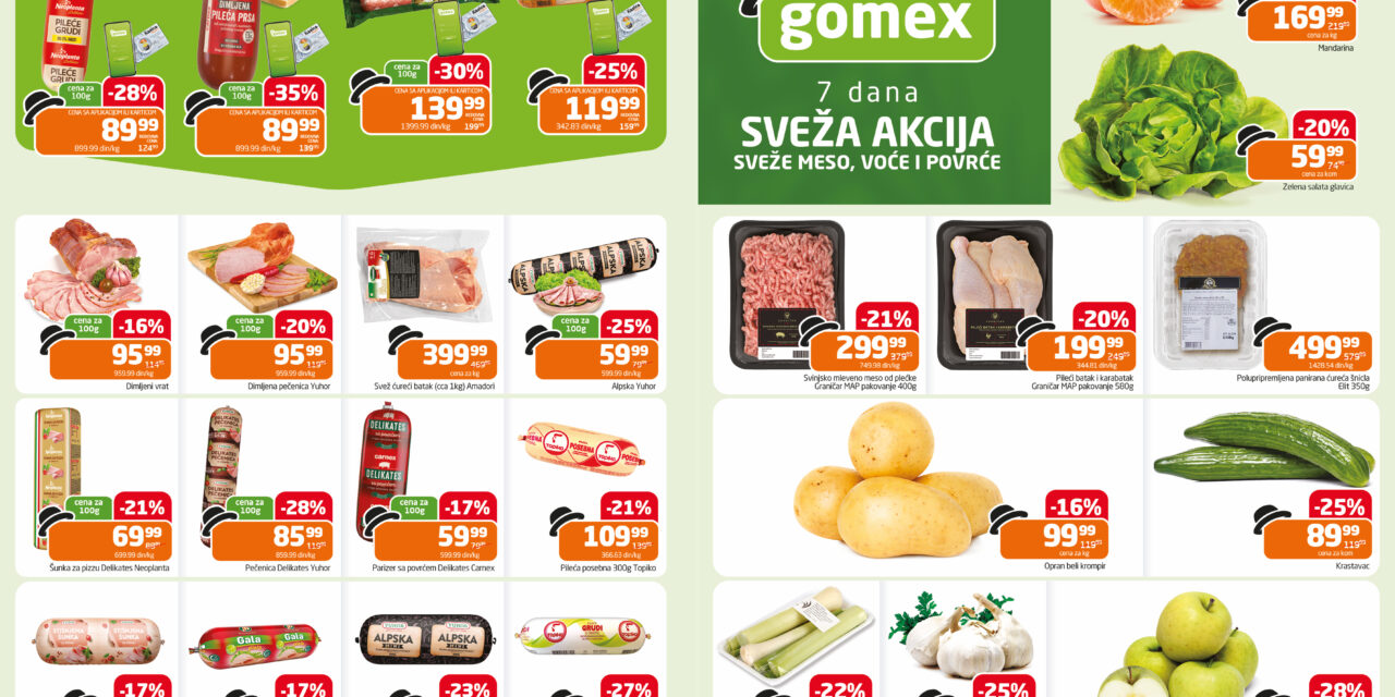 GOMEX AKCIJE:Pogledajte koji proizvodi su na sniženju
