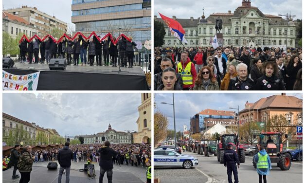 (FOTO) Održan protest studenata u Zrenjaninu