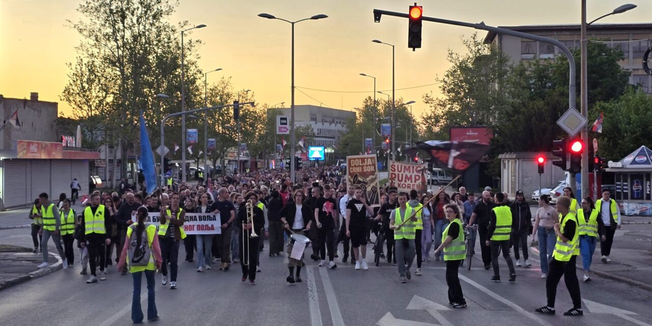 Protest podrške novosadskim studentima u Zrenjaninu