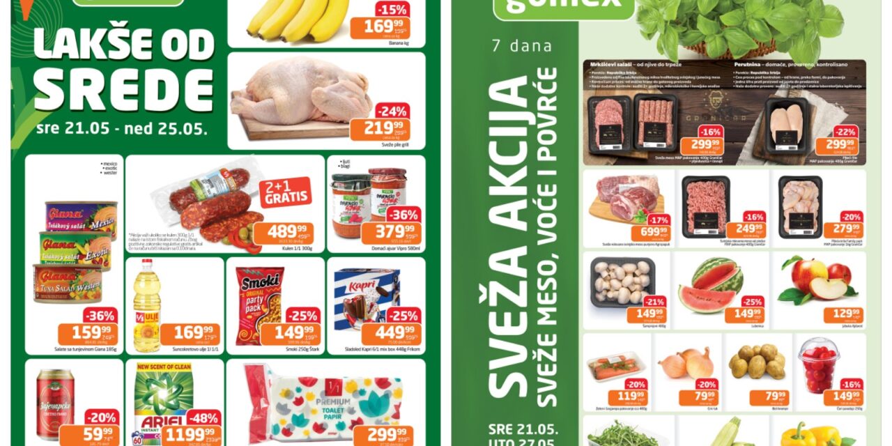 Pogledajte koji proizvodi su na akciji u Gomexu