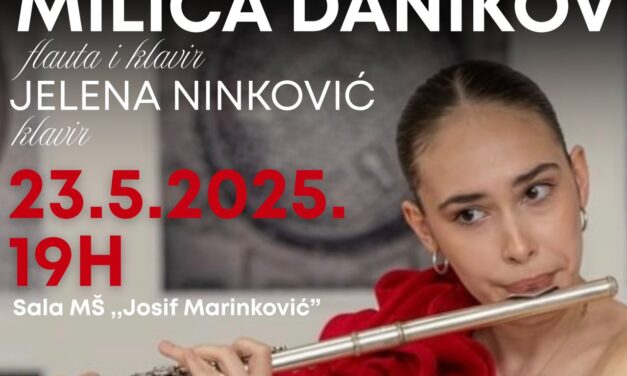 Prvi solistički koncert Milice Danikov u Zrenjaninu