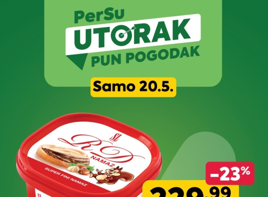 U DTL PerSu marketima utorak donosi i slatko i čisto po nižim cenama