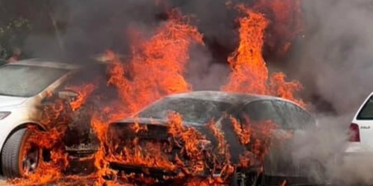 Izgorela tri automobila na kupalištu Peskara