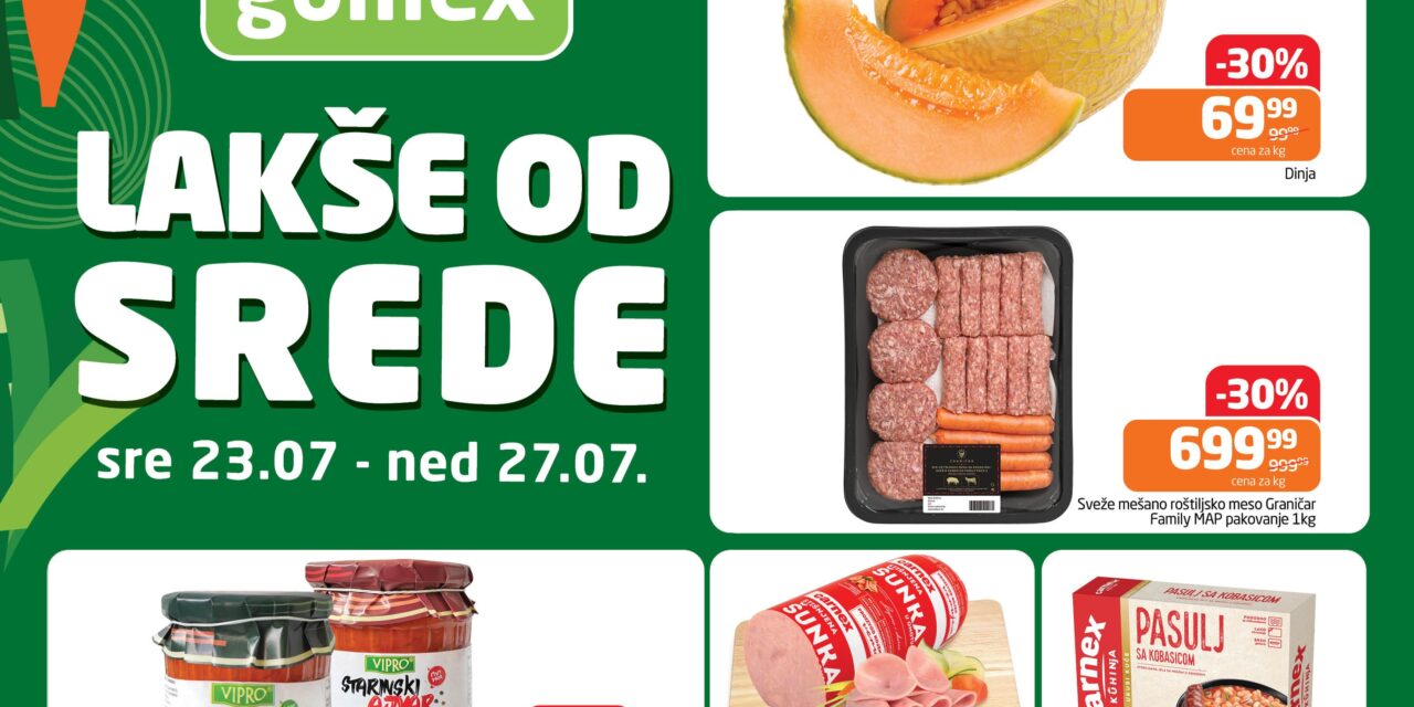 GOMEX: Iskoristite priliku kupite omiljene proizvode po sniženim cenama!