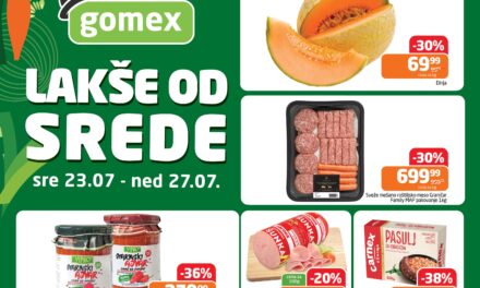 GOMEX: Iskoristite priliku kupite omiljene proizvode po sniženim cenama!