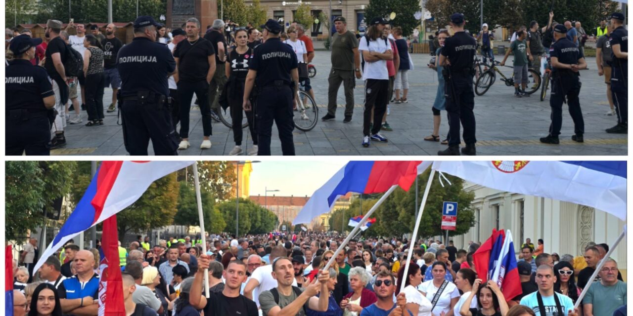 Održan skup „Građani protiv blokada“ „- Zborovi građana ih dočekali na Trgu slobode