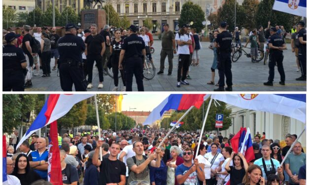 Održan skup „Građani protiv blokada“ „- Zborovi građana ih dočekali na Trgu slobode