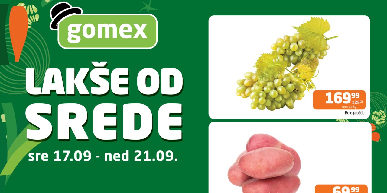 Ne propustite sjajne popuste u Gomex marketima